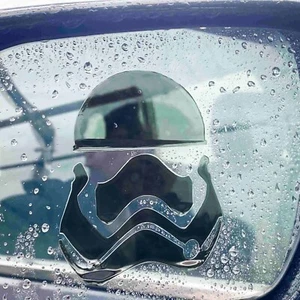 Calcomanías hechas a mano First Order Trooper personalizadas antiniebla a prueba de lluvia - Imagen 1 de 6