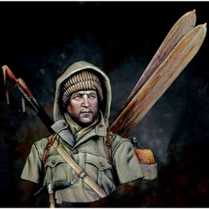 1/10 BUST Resin Model Kit French Foergin Legion WW2 Unpainted - Picture 1 of 3