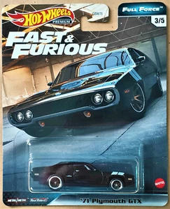 2020 HOT WHEELS FAST & FURIOUS FULL FORCE #3/5 - '71 PLYMOUTH GTX - Picture 1 of 1