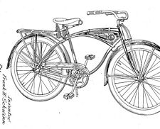 Old, antique bicycle, fram, bracket - SCHWINN Co. : Infos 1914 - 1980