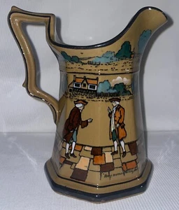 Buffalo Pottery 6" Total Pitcher Deldare Ware Made at ye 1923 Ceramic Cold/Warm - Picture 1 of 16