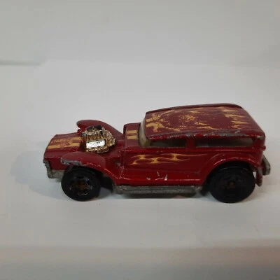 Hot Wheels The Demon Red Line Toy Car Mattel Thailand Rare Retro Flashback 90s - Image 1 of 4