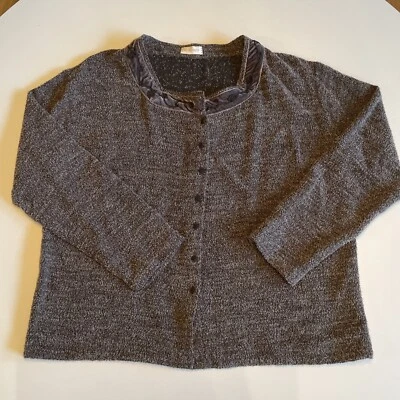 Топ Krista Larson на пуговицах с длинным рукавом с бархатным воротником один размер - Изображение 1 из 4