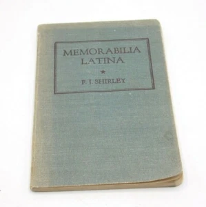 Memorabilia Latina by FJ Shirley, 1935, Vintage Language Booklet - Picture 1 of 12