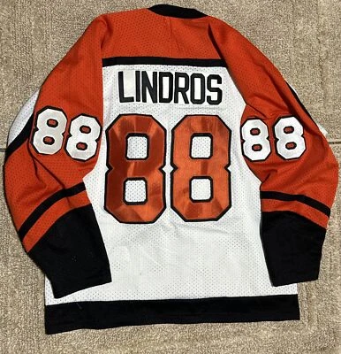 Camiseta Eric Lindros #88 Philadelphia Flyers NHL Hockey CCM Maska Talla L/Grande Foto 1 de 2