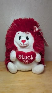 American Greetings Red Valentines Igel "Stuck On You" 8 Zoll Plüsch - Bild 1 von 6