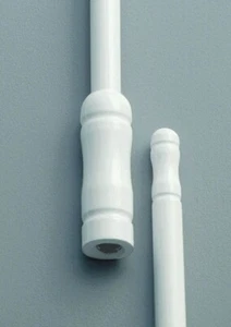 All Sales 3" Stubbie Custom White Powder Coated Radio Stereo Antenna - Picture 1 of 2