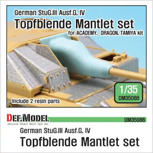 DEF.MODEL, DM35086, German StuG Topfblende Mantlet set , 1:35 - Picture 1 of 7