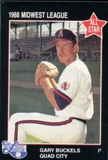 1988 Grand Slam Card Quad City Angels GARY BUCKELS RC ANGELS LA MIRADA CA