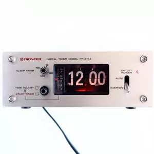 Pioneer Japan 100V 60Hz Tuner Program Timer PT-24 Desk Flip Clock Analogue - Picture 1 of 9