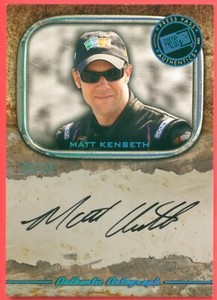 2010 PP Legends Autograph Blue 02/10 MATT KENSETH Authentic Autograph