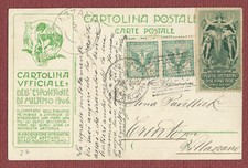 ESPOSIZIONE MILANO 1906 - DISTILLERIA OGNA per Villazzano con Floreale c.5 (x2)