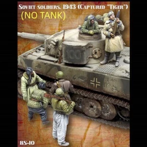 1:35resin figures model 7 Soviet tank crew soldiers in WW II Unassembled - Picture 1 of 3
