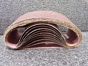 NORTON Sanding Belt, 21" Length, 3" Width, Aluminum Oxide, 50 Grit, 10PK, (K) - Picture 1 of 4