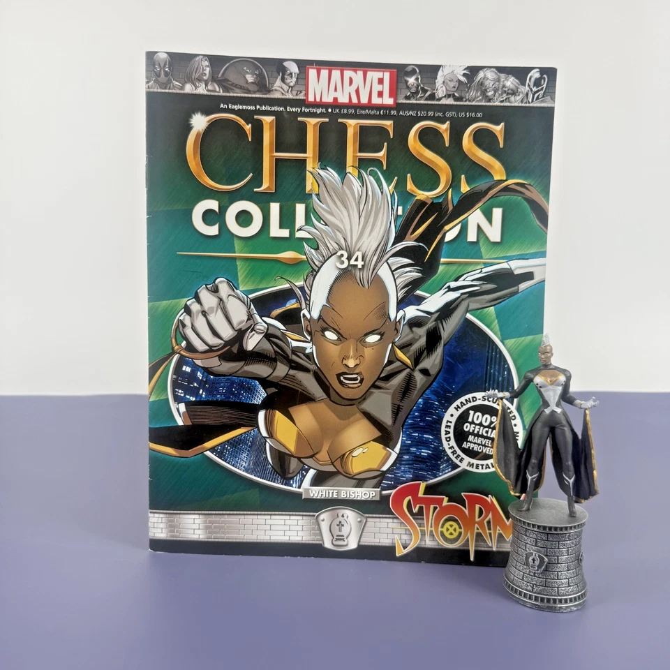 Eaglemoss Marvel Chess Collection, #34, Storm, con cargador Foto 1 de 4