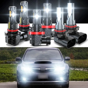 For Subaru Impreza 2008 2009 2010 2011 6pc LED Headlight Hi/Lo + Fog Light Bulbs - Bild 1 von 23