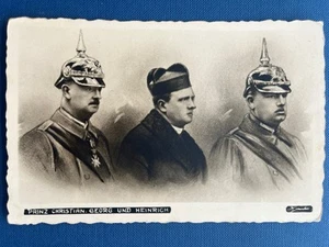 Alte AK Adel Prinz Christian Georg (Kronprinz) und Heinrich von Sachsen um 1925 - Bild 1 von 2