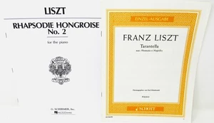 Liszt Piano Sheet Music Rhapsodie Hongroise Tarantella Schirmer Schott Lot of 2 - Picture 1 of 7