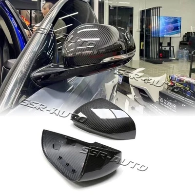 Tapa de cubierta de espejo retrovisor lateral de fibra de carbono para Jaguar XE XF XK XJ I-PACE 2009-2023 Foto 1 de 4