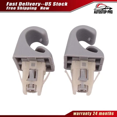 2x Retenedor de clip de gancho para para parasol de coche gris para Toyota Rav4 Corolla 74348-33040 Foto 1 de 4