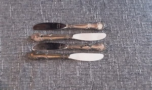 4 Gorham Sterling Griff Englischer Gardroon Individueller Butterstreuer 6,25"  - Bild 1 von 7