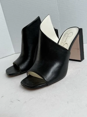 Sandalia Jessica Simpson Messia 6 tacón alto tacón mula negra para mujer Foto 1 de 4