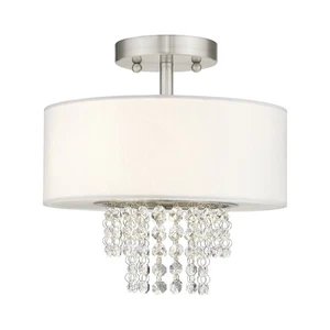Carlisle - 2 Light Semi-Flush Mount in Contemporary Style - 11 Inches wide by - Picture 1 of 7