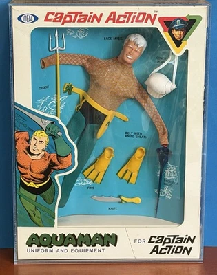 1966 MIB IDEAL CAPTAIN ACTION Aquaman Uniform & Equipment Box Set High Grade - Image 1 of 4