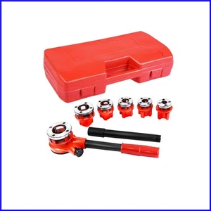 Premium Ratchet Pipe Threader Kit with 6 Dies & Storage Case - Ergonomic Design - Picture 1 of 11