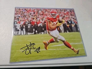 TRAVIS KELCE auto signed KANSAS CITY CHIEFS 8"X10" PHOTO w/COA - Picture 1 of 3