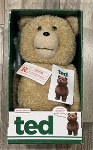 2012 TED 15" Talking Plush Teddy Bear 🧸 Moving Mouth Rated R Commonwealth NIB! - Picture 1 of 6
