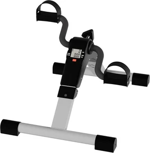 Under Desk Bike Pedal Exerciser with Calorie Tracker and Adjustable Resistance - Picture 1 of 8