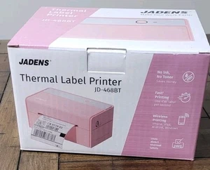 Jadens Thermal Label Printer 4x6 Model JD-468BT  (Pink) Bluetooth  - Picture 1 of 12