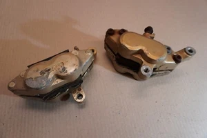 Yamaha FZR1000 2GH FZR 1000 GENESIS 1987 set of front brake calipers DAMAGED - Picture 1 of 10