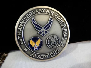 65th ANNIVERSARY Air Force Ball 2012 Challenge coin medallion~ TAMPA CARES - Picture 1 of 8