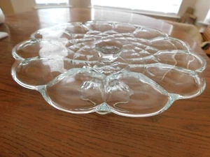Vintage LE Smith Glas Dominion klar Kuchenständer Standfuß EAPG mit Fuß - Bild 1 von 10