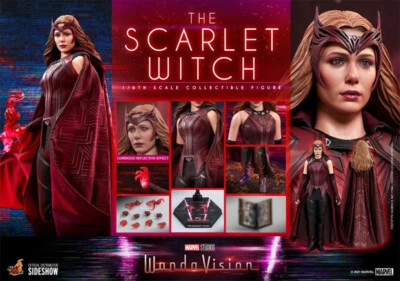 Figura Coleccionable Hot Toys Marvel Wandavision La Bruja Escarlata Sexta Escala Nueva Foto 1 de 4
