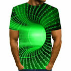 Hypnosis 3D Short Sleeve Graphic Tee Tops Hot Print Mens Womens Casual T-Shirt