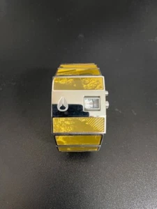 NIXON THE ROTOLOG Watch Stainless steel Yellow No accessories New battery - Picture 1 of 3