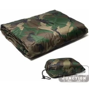 All Weather Poncho Liner Woobie Blanket Outdoor Camping W/ Bag - Picture 1 of 8