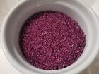 200g 2mm 12/0 Glass Seed Beads - Clear Maroon Purple Lined (16,000pcs) S01