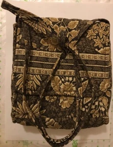 Vera Bradley Retired Rare Java Small Shoulder Swing Bag Excellent Browns - Picture 1 of 7