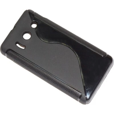 Ssyl Custodia In Silicone S-line Cover Case Htc One Mini Nera Black New Neg To - Immagine 1 di 3