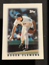 Roger Clemens 1988 Topps #2 Major League Leaders Minis - Red Sox