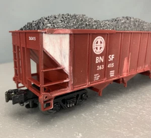 O Gauge MTH 20-90010C BNSF 4-Bay Hopper w/Load O1022 - Picture 1 of 7
