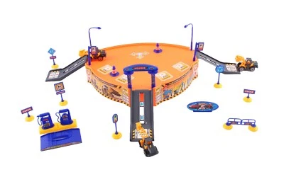  37pc Kids Construction Play Set Parking Garage Diggers Bulldozer Truck Garage  - Image 1 of 4
