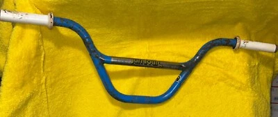 Vtg Mongoose Decade Freestyle Bars Old School BMX OG 1980s Knurl 27.5 in Blue  - Image 1 of 4