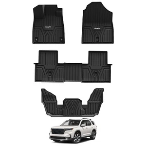 Floor Mats for Honda Pilot 2023-2025 1st & 2nd & 3rd Row TPE All Weather Liners - Picture 1 of 9