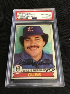 1979 TOPPS 614 WILLIE HERNANDEZ MVP 1984 TIGER SIGNIERT PSA/DNA AUTO - Bild 1 von 3