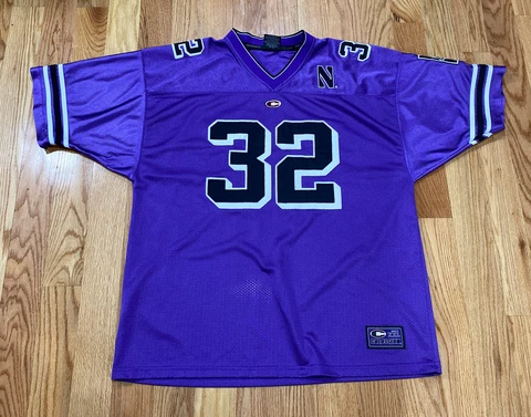 Vintage Northwestern Wildcats Football Jersey #32 Size XL Cover
